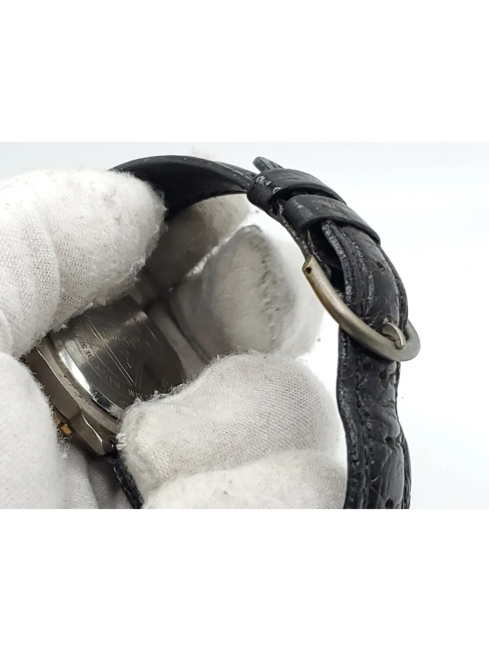 Vintage 1991 Guess Quartz Watch New Battery Diver Style Silver Tone 34mm